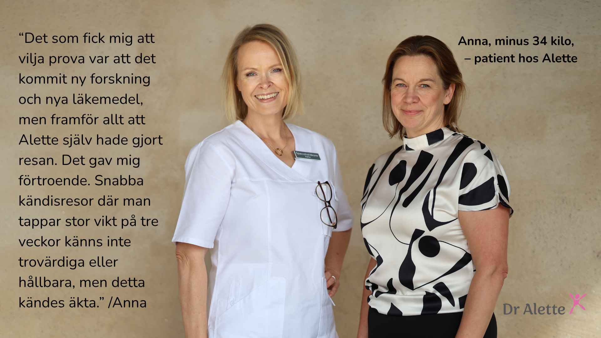 Patient Dr Alette medicinsk viktnedgång